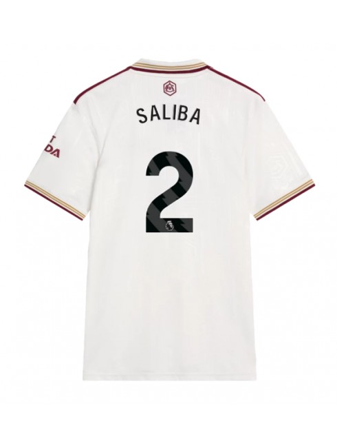 Muži Futbalové oblečenie Arsenal William Saliba #2 2025-26 Krátky Rukáv - Tretina Muži Futbalové oblečenie Arsenal William Saliba #2 2025-26 Krátky Rukáv - Tretina